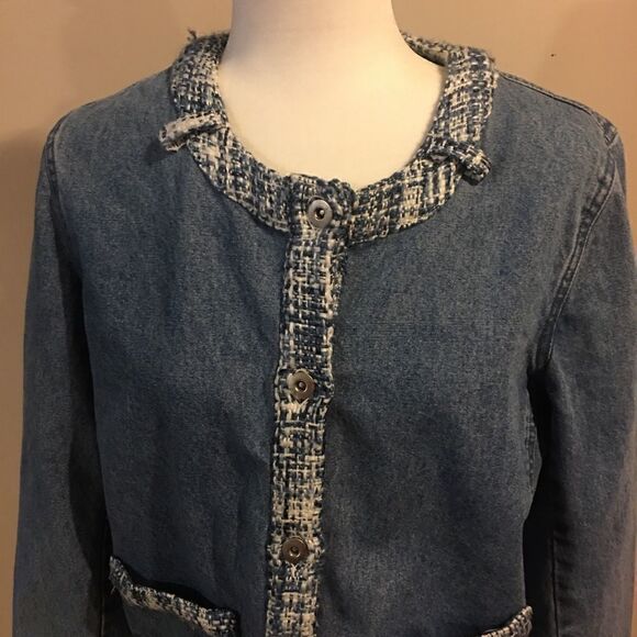 Vintage Cristopher & Banks Denim Women’s Sweater - Picture 4 of 7